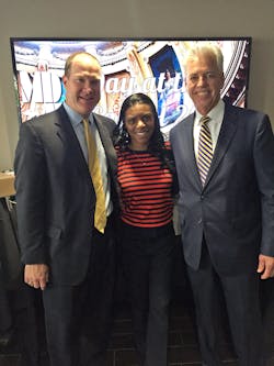 Eric Dell, NAMA SVP Government Affairs; Sheree Edwards, NAMA Legislative Director; and Jeff Smith, NAMA Government Affairs Committee Chair. Eric Dell, NAMA SVP Government Affairs; Sheree Edwards, NAMA Legislative Director; and Jeff Smith, NAMA Government Affairs Committee Chair.