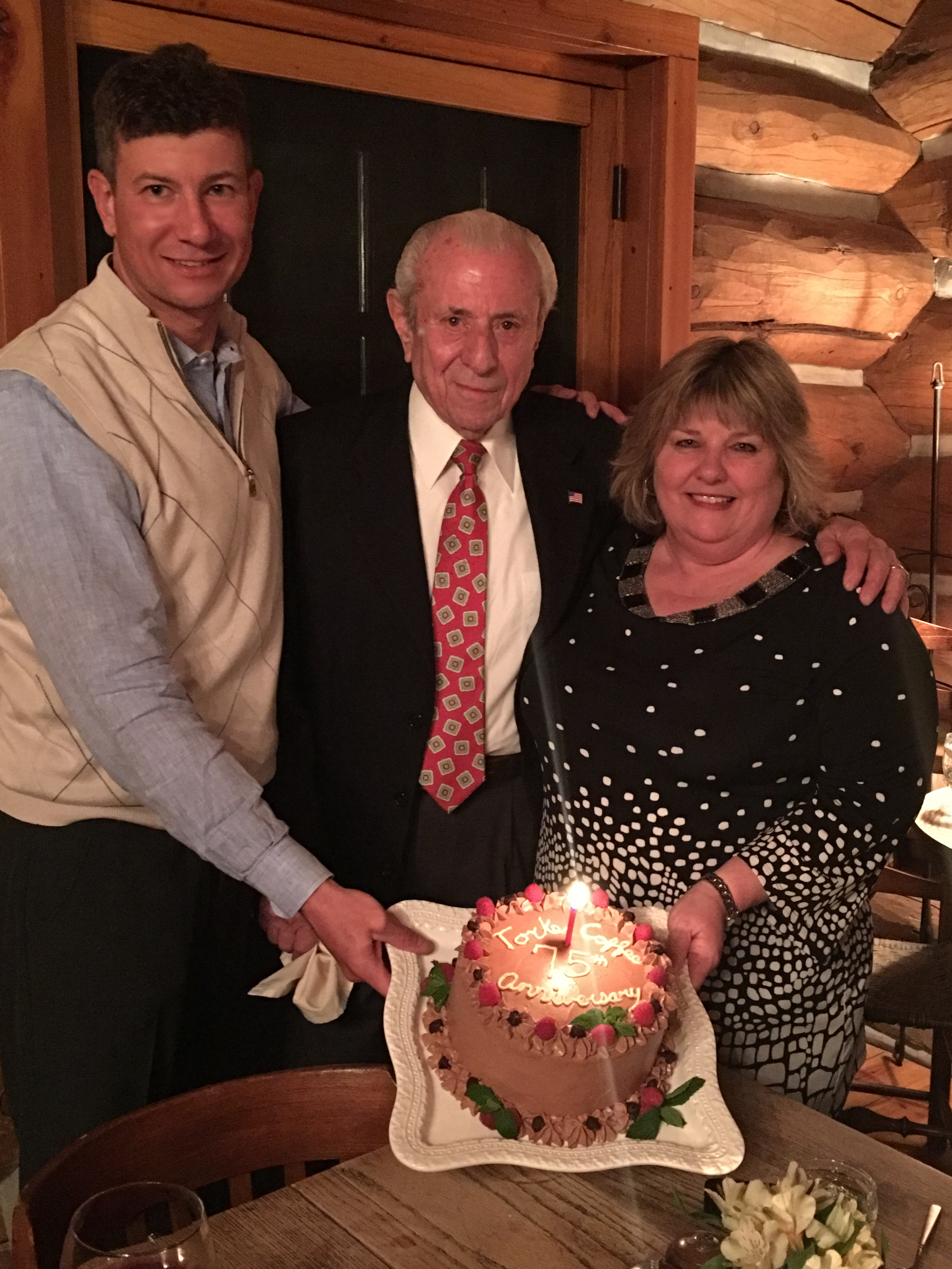 Jay Torke, at left, represents the fourth generation working at the family roasting business Torke Coffee Co., along with sister, Lynda, and father, Ward.