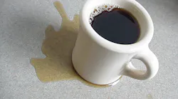 Spilled coffee