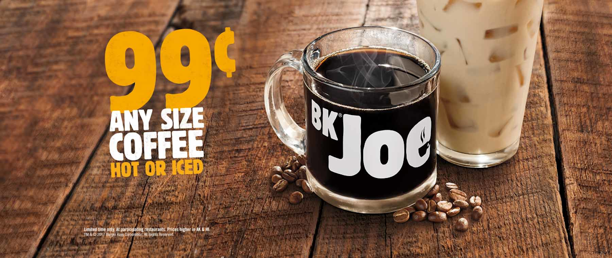 burger king launches new bk joe coffee