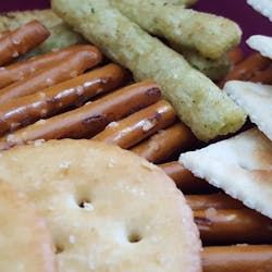 salted snack foods cracker pretzel