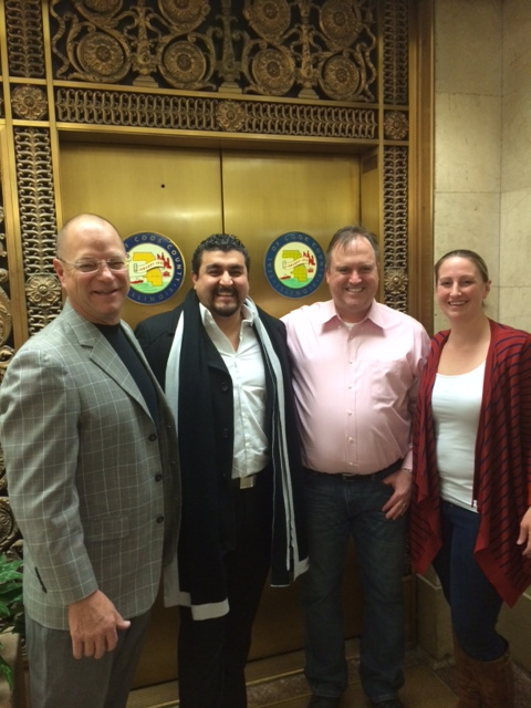From left: Craig Hesch; Alex Munoz; Donny Anderson and Linda Furlano