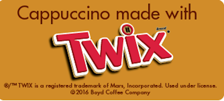 cappuccino made with twix from your wholesale coffee tea condiment and equipment supplier since 1900 vending market watch vending market watch