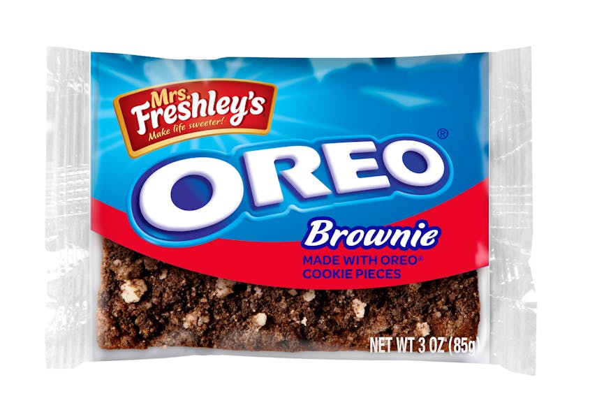 Cookie and Pastry Winner: Flower Foods&apos; Mrs. Freshley&apos;s Brownies Made With OREO Cookie Pieces