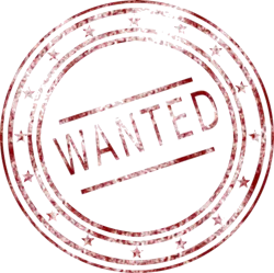 https://pixabay.com/en/stamp-wanted-seal-161691/ Pixabay License Free for commercial use No attribution required https://pixabay.com/en/stamp-wanted-seal-161691/ Pixabay License Free for commercial use No attribution required