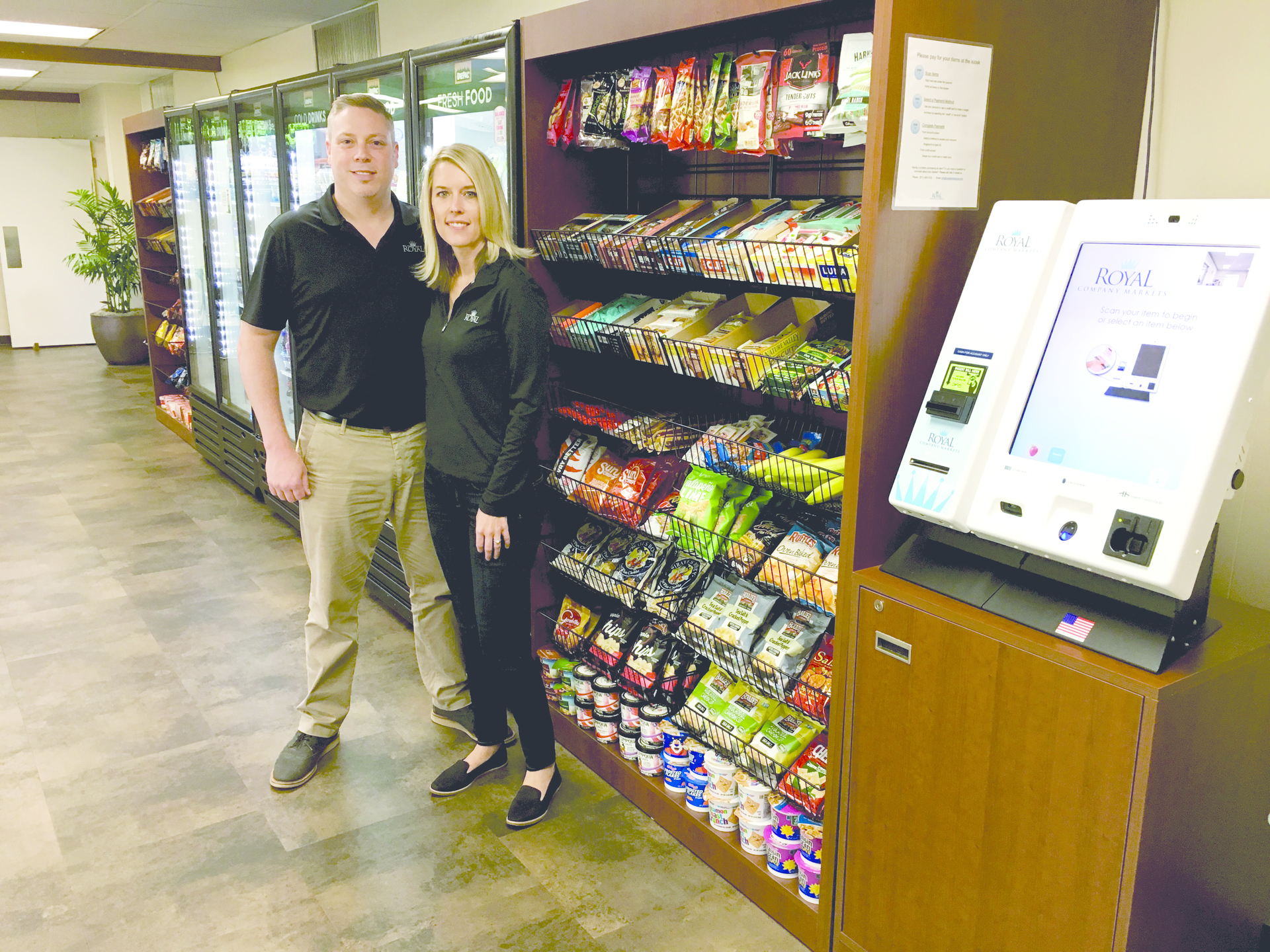 Even when customers call looking for vending service, Ryan and Michelle Harrington suggest their micro markets.