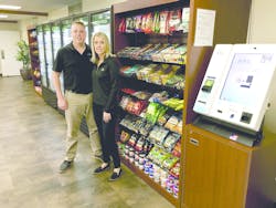 Even when customers call looking for vending service, Ryan and Michelle Harrington suggest their micro markets. Even when customers call looking for vending service, Ryan and Michelle Harrington suggest their micro markets.