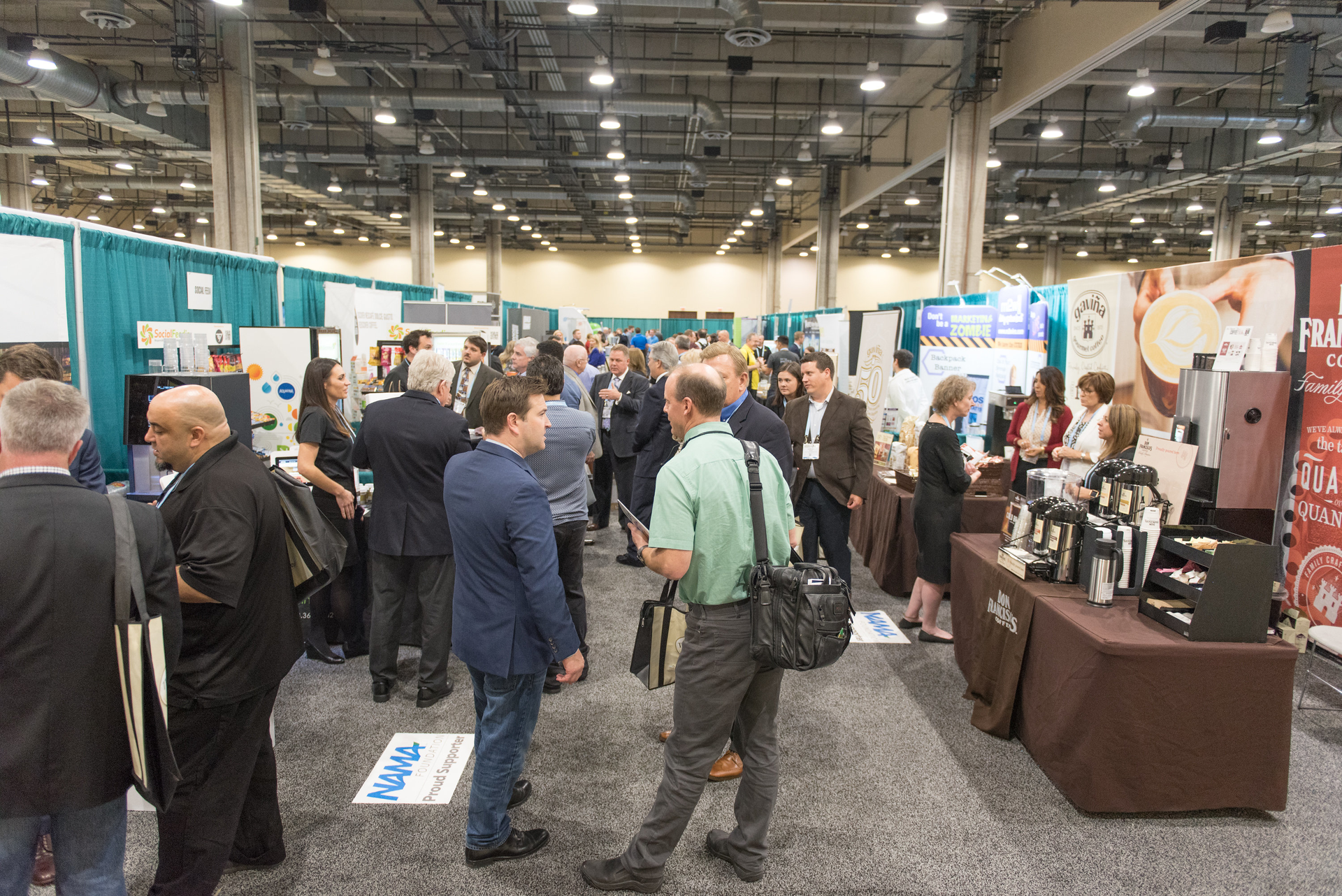 Over a hundred exhibitors showcased their products and services during the trade show hours of the 10th Coffee, Tea & Water show.