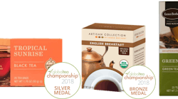 Bronze and Silver medal winners for Farmer Brothers from the 2018 Global Tea Championship