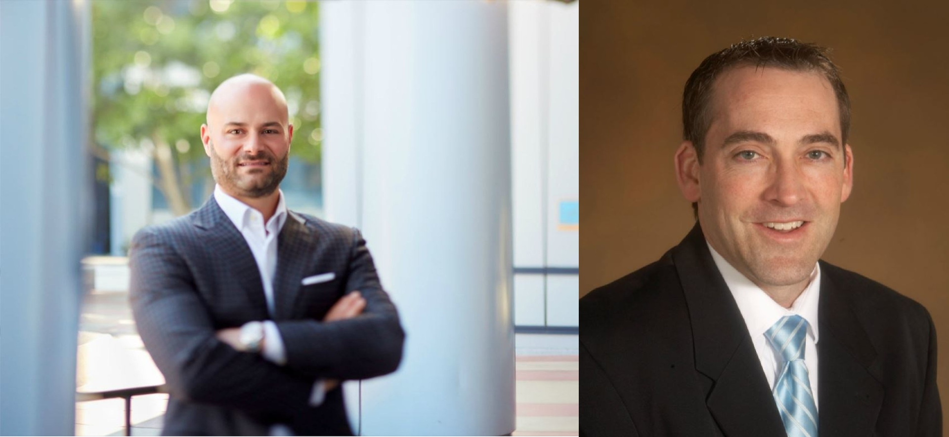 Jeff Frank, left, and Ryan Michaelis, right