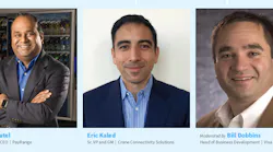 Left -- Paresh Patel – Founder and CEO, PayRange; Center -- Eric Kaled – Sr. VP and GM, Crane Connectivity Solutions; Right -- moderated by Bill Dobbins – head of Business Development, Visa