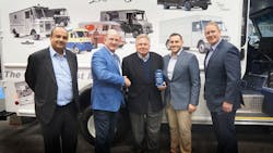 ASA Electronics receiving the Morgan Olson 'Award of Excellence' ASA Electronics receiving the Morgan Olson 'Award of Excellence'