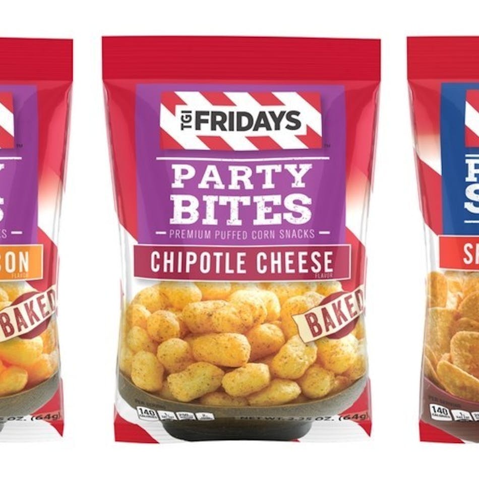 The TGI Fridays&circledR; snack line, known for its bold, restaurant-inspired creations, is encouraging all snack fans to indulge and celebrate in the newest expansion of the Party Bites and Potato Skin product lines.