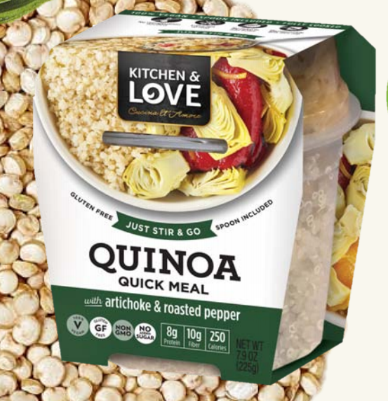 Quinoa Quick Meal - with artichoke & roasted pepper