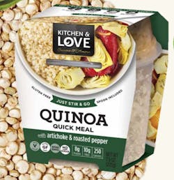 Quinoa Quick Meal - with artichoke &amp; roasted pepper