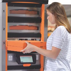Apex Hot-Holding Device&trade; is the first, heated order pick-up station using self-serve automation technology. It is on display at the 2018 National Restaurant Association (NRA) Show, in booth 5870, through May 22nd. The Apex Hot-Holding Device has an innovative, two-sided design for rear loading of orders. This allows employees to focus on order preparation while giving mobile order customers an instantly-recognizable destination to quickly and easily pick up their orders.