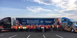 PepsiCo associates and other event attendees celebrate the Wytheville, Virginia stop of the 2018 PepsiCo Rolling Remembrance Relay PepsiCo associates and other event attendees celebrate the Wytheville, Virginia stop of the 2018 PepsiCo Rolling Remembrance Relay