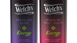 Welch's Sparkling Plus Energy is available in two bold flavors, Sparkling Grape and Sparkling Fruit Punch, with a suggested retail price of $2.19 for a 16 oz. can.