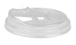 Karat by Lollicup USA close up shot of Strawless Lid. Karat by Lollicup USA close up shot of Strawless Lid.