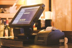 Epson TM-U220 Printer on Checkout Counter Epson TM-U220 Printer on Checkout Counter