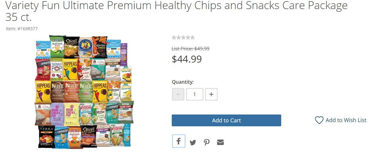 Variety Fun has 10 versions of their favorite snack bundles available for purchase via the Army and Air Force Exchange Service.