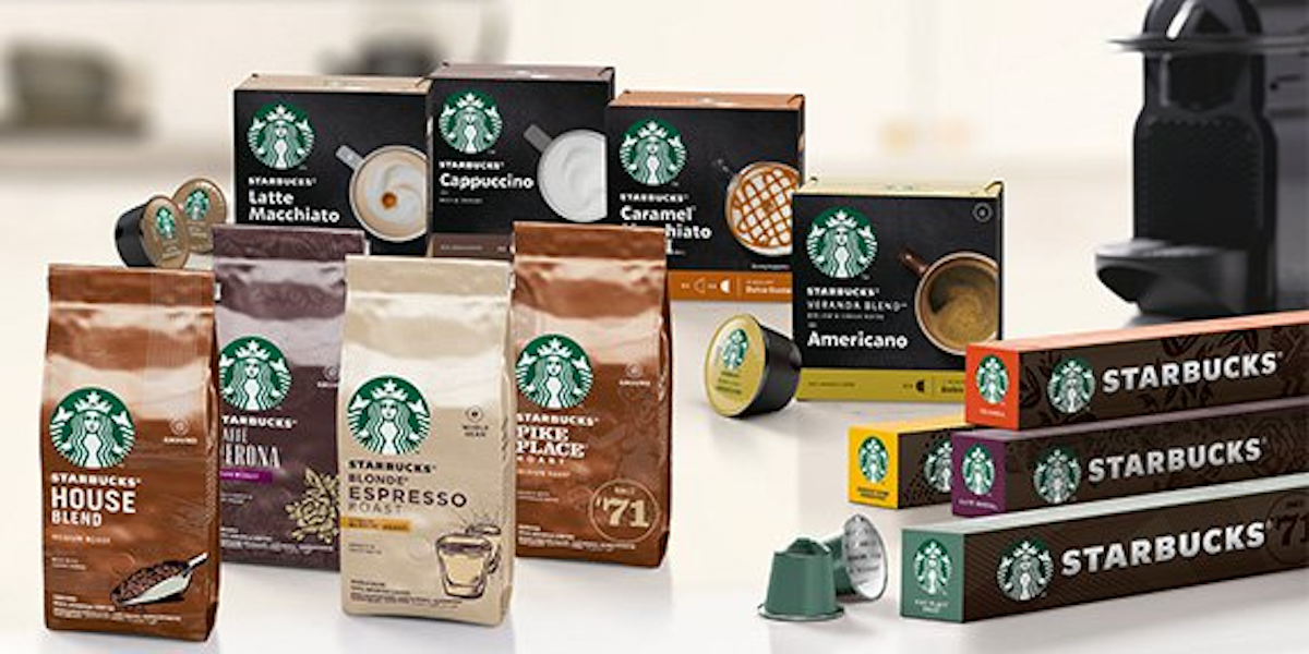 launch of a new range of starbucks