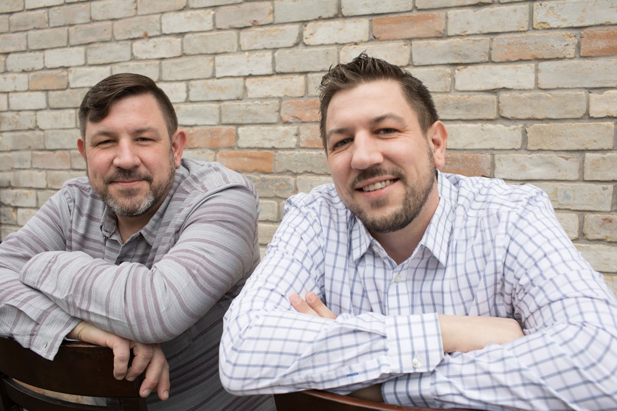 Brothers Michael, left, and Tim Ray run Healthy Generation Vending in Texas.