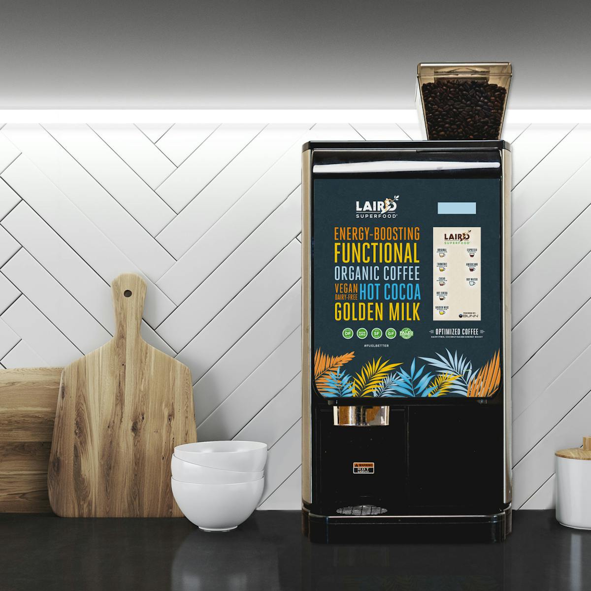 Laird Superfood and Bunn-O-Matic&apos;s Laird Superfood Crescendo Machine