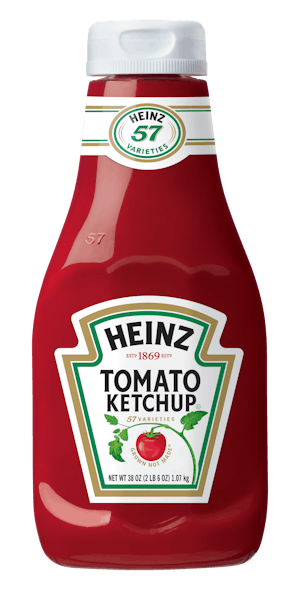 Newly Redesigned Heinz Ketchup Bottles
