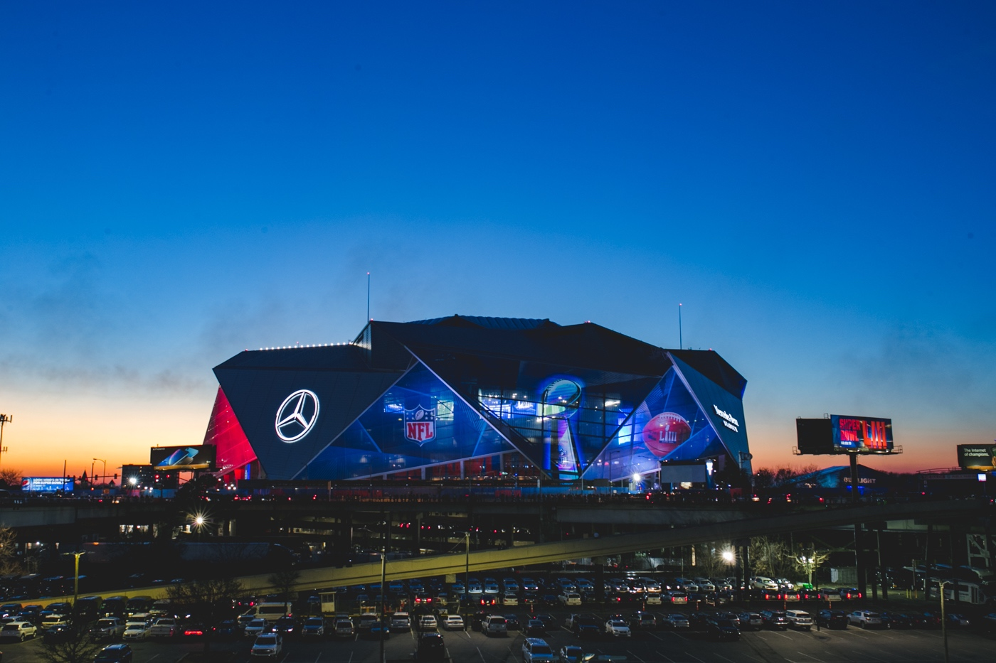 Mercedes-Benz Stadium in Atlanta, GA