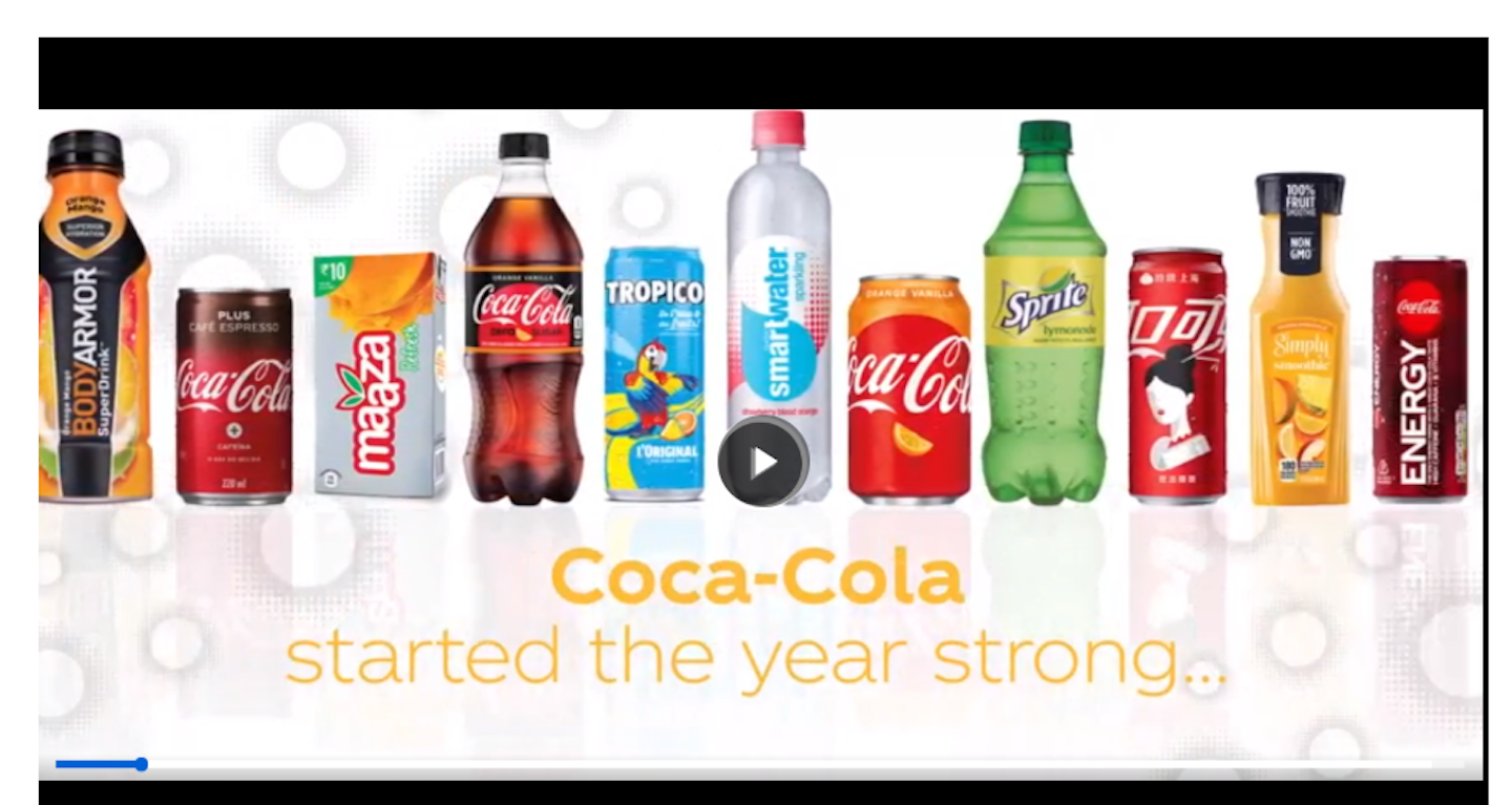 CocaCola Reports Solid Operating Results In First Quarter; Remains