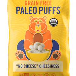 Paleo Puffs &ldquo;No Cheese&rdquo; Cheesiness. Available in 5 ounce and 1 ounce bags.