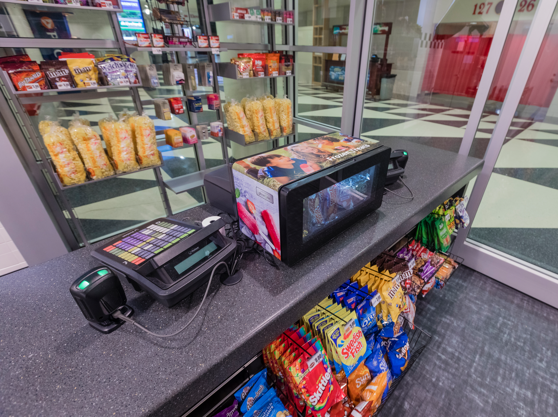 Phononic&rsquo;s F200 Merchandising Freezer featured in the PNC Arena grab-and-go eatery.