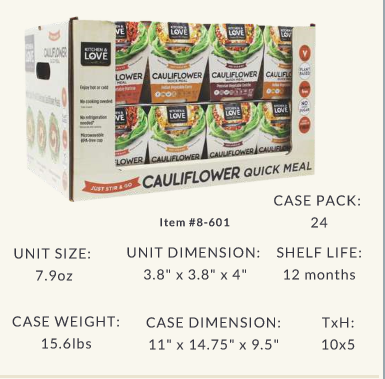 Kitchen & Love Cauliflower Quick Meals