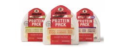 Jimmy Dean® Protein Packs come in three varieties: Smoked Ham, Turkey Sausage and Roasted Almonds. Jimmy Dean® Protein Packs come in three varieties: Smoked Ham, Turkey Sausage and Roasted Almonds.