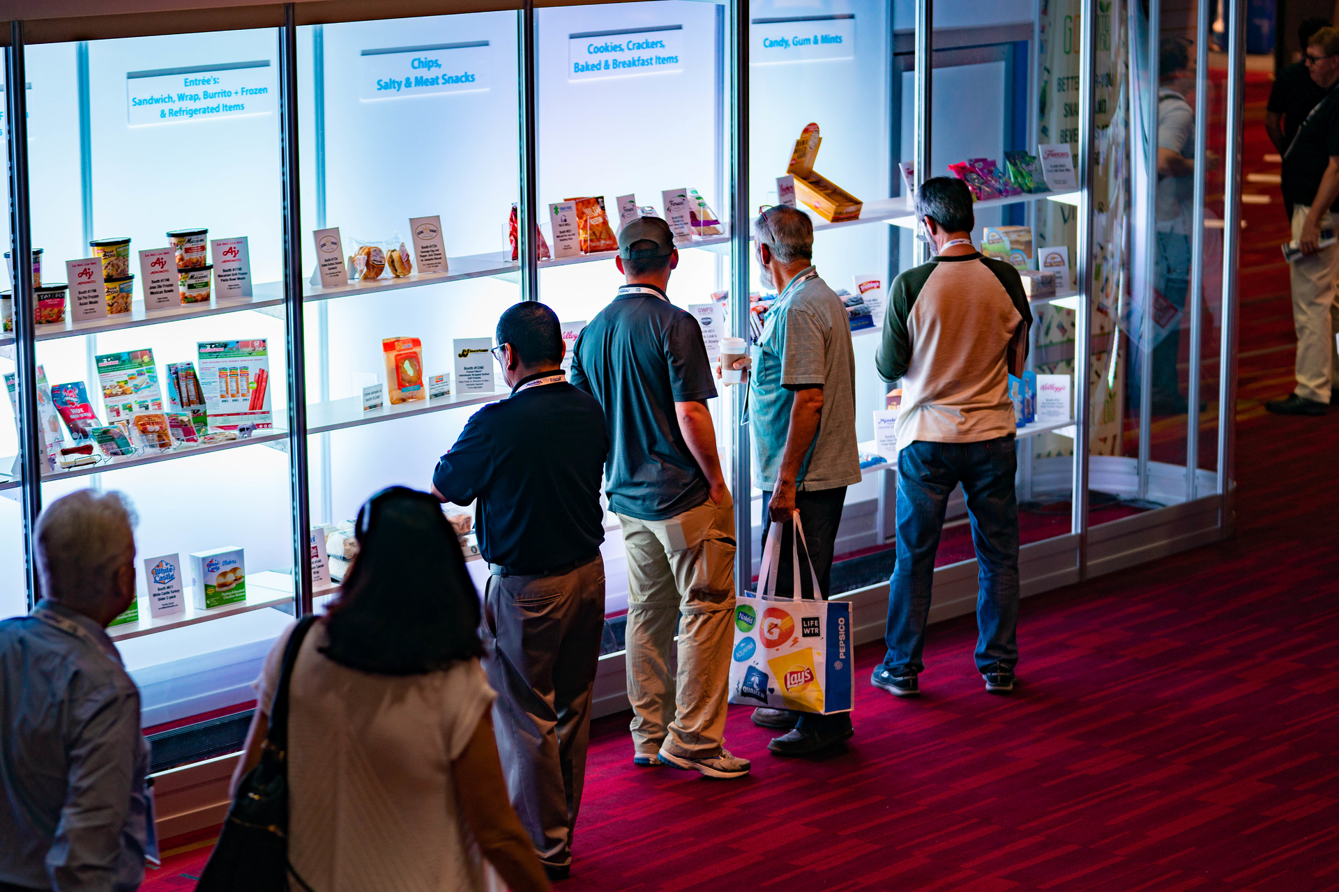 The NAMA Show 2019 attendees browse the New Product Zone.