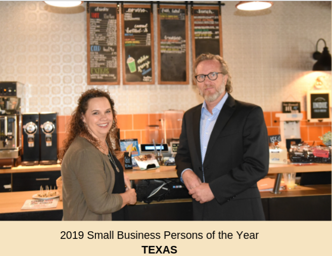 Christi & Ragan Bond, co-founders of Independence Coffee Co., were recently named as Texas&rsquo; Small Business Persons of the Year by the U.S. Small Business Administration.