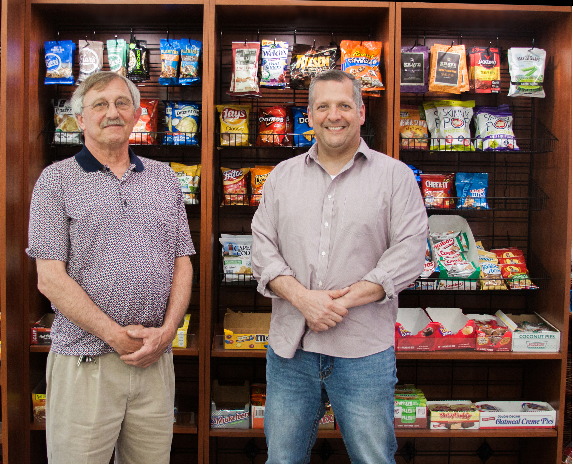 Mike Davis, manager of the southern Vermont and New Hampshire division, (left) and Scott Allan, co-owner and operations manager.