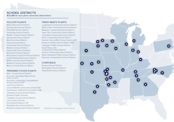 School districts in the following Tyson foods communities are eligible to request funding for projects through DonorsChoose.org beginning August 1. School districts in the following Tyson foods communities are eligible to request funding for projects through DonorsChoose.org beginning August 1.