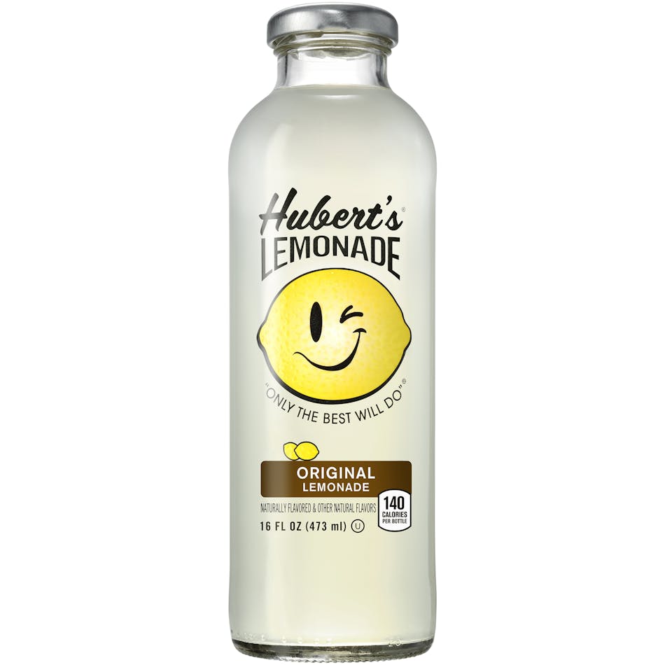 Hubert&rsquo;s Lemonade is available in 16 fl. oz. bottles in the following flavors: Original, Strawberry, Blueberry, Raspberry, Blackberry, Watermelon, Blood Orange, Mango and Peach.