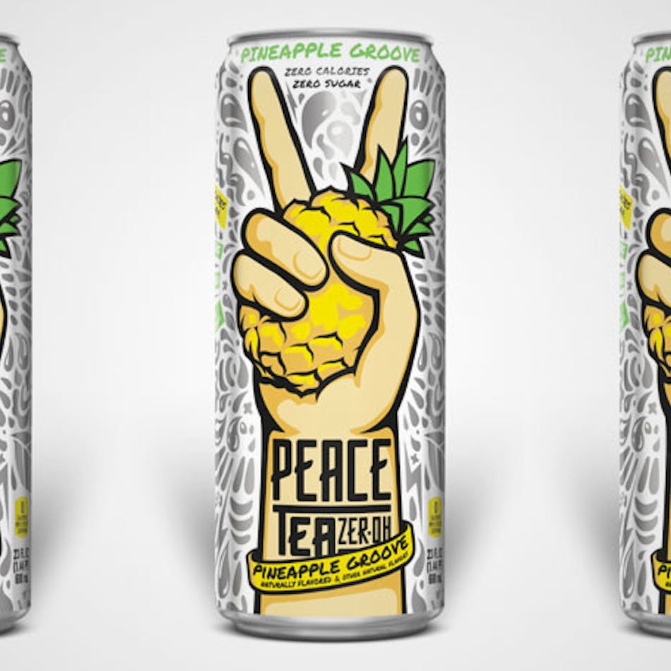 Coca-Cola North America launched Peace Tea ZER-OH Pineapple Groove in April 2019.