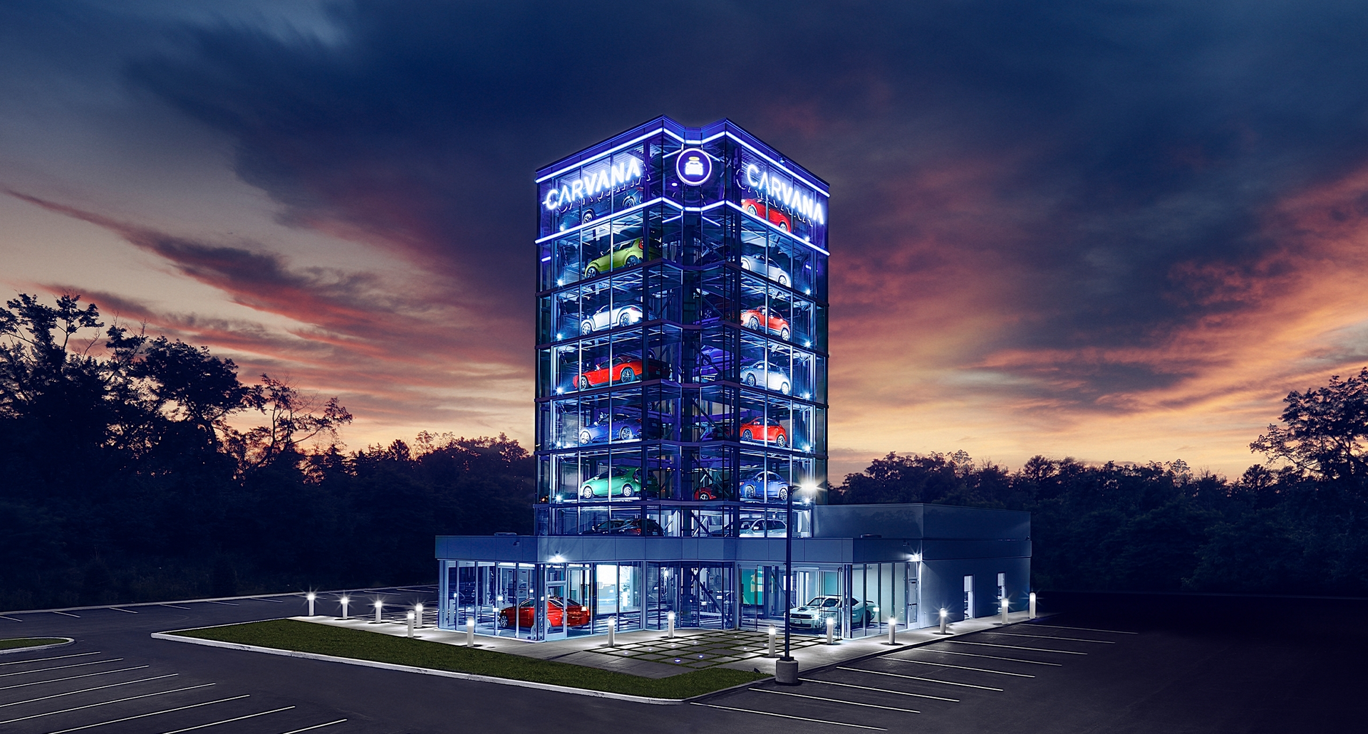 Greensboro, NC, is now home to Carvana's 19th car vending machine, which is the third of its kind in the state.