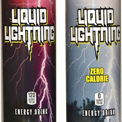 Liquid Lightning and Liquid Lightning Zero Calorie, from Push Beverages