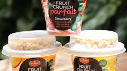 Del Monte's Fruit Crunch Parfait comes in four flavors: Mango, Strawberry, Blueberry, and Pineapple Coconut.
