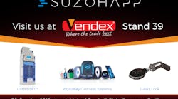 SUZOHAPP, a global market leader in payment systems and cash management solutions, will be exhibiting at the Vendex show, taking place on October 30 at Leeds Football Club.