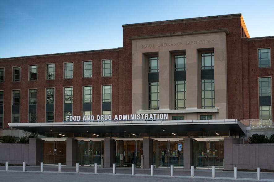 The main entrance of FDA Building 1, which houses the Commissioner&rsquo;s and Senior Staff&rsquo;s offices. The FDA campus is located at 10903 New Hampshire Ave., Silver Spring, MD 20993.