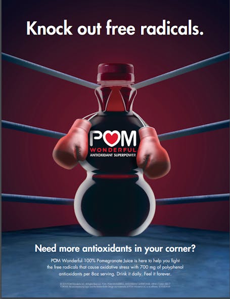 POM Wonderful launches a brand new marketing campaign to champion the health benefits of antioxidants and continue to establish POM Wonderful 100% Pomegranate Juice as the Antioxidant Superpower&circledR;.