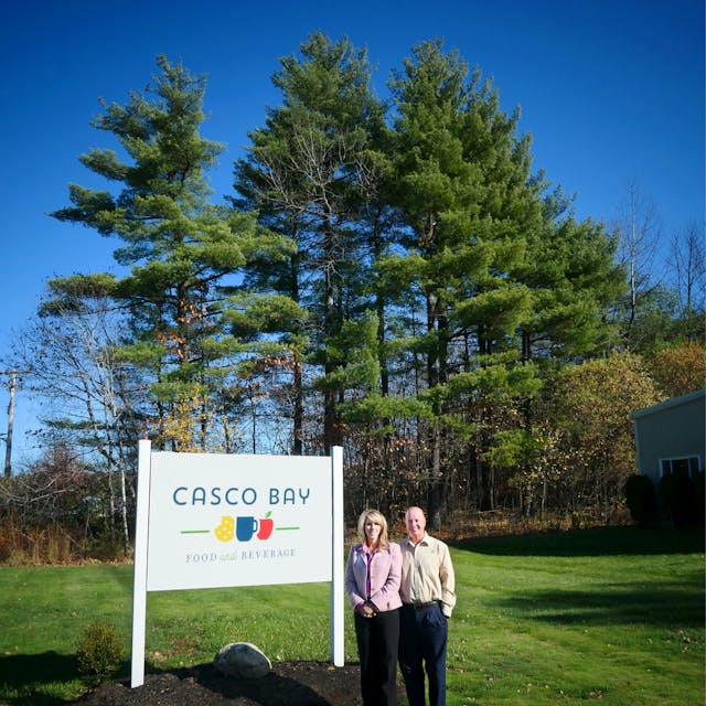 On a brisk autumn day with clear blue skies, Ted and Niki Morton are in front of the company&apos;s Lewiston corporate offices.