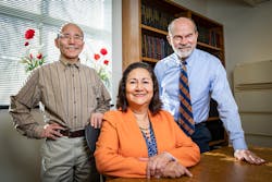 In a study of rats, University of Illinois scientists found that caffeine limited weight gain and cholesterol production, despite a diet that was high in fat and sugar. Co-authors of the study included, from left, nutritional sciences professor Manabu T. Nakamura; Elvira Gonzalez de Mejia, director of the Division of Nutritional Sciences; and animal sciences professor Jan E. Novakofski. In a study of rats, University of Illinois scientists found that caffeine limited weight gain and cholesterol production, despite a diet that was high in fat and sugar. Co-authors of the study included, from left, nutritional sciences professor Manabu T. Nakamura; Elvira Gonzalez de Mejia, director of the Division of Nutritional Sciences; and animal sciences professor Jan E. Novakofski.