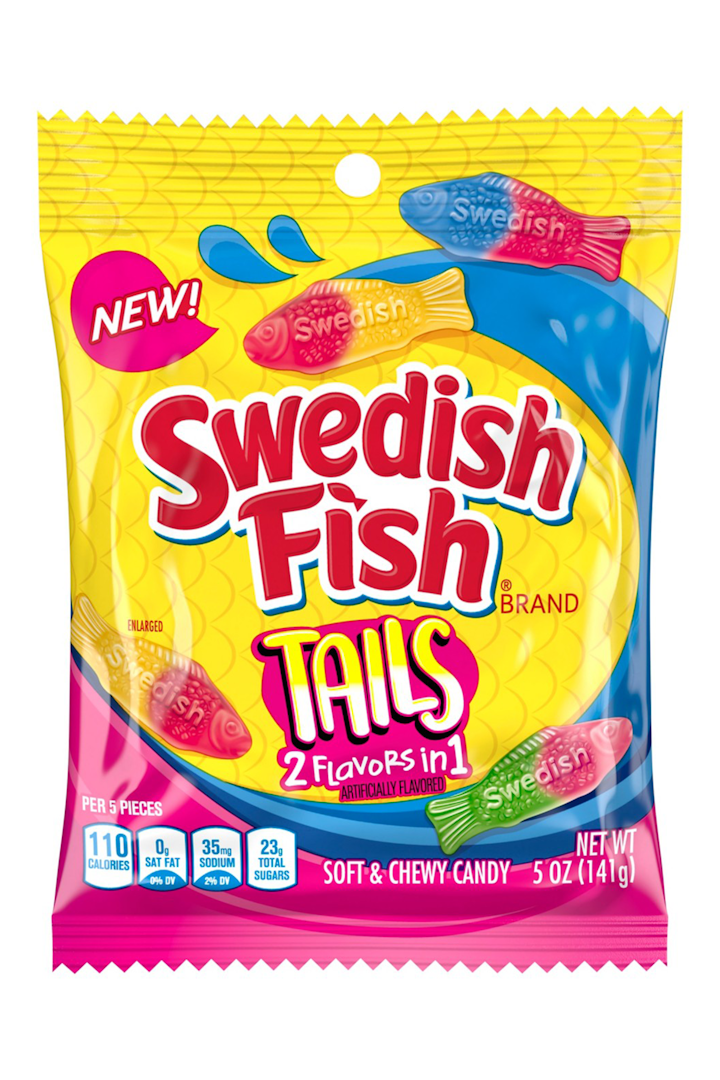 SWEDISH FISH Tails (2 flavors in 1) From: Mondelez ...